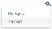 Knappen för att ta bort metadatafält