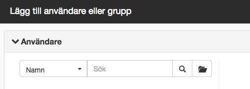 Lägg till användare och grupper