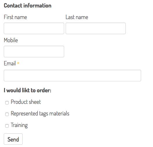 Email form