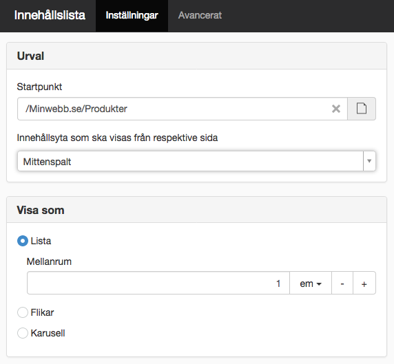 Inställningar