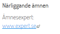 Exempel på Relaterad information