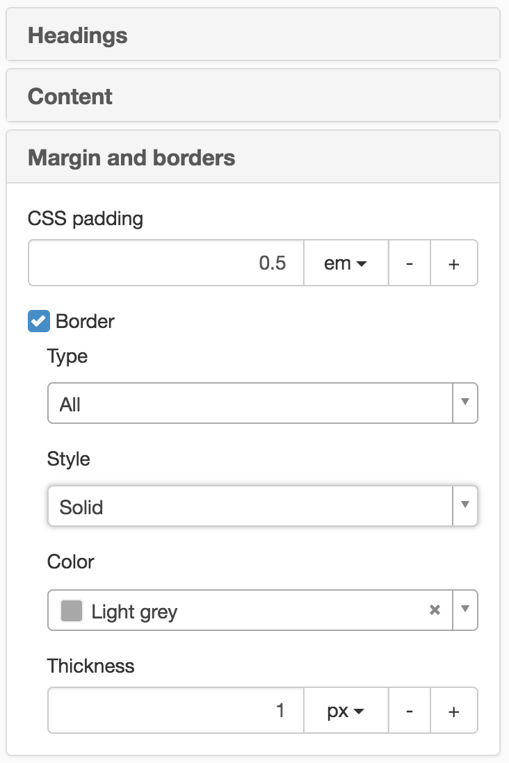 Margin and borders