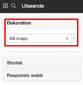 Dekoration redan vald