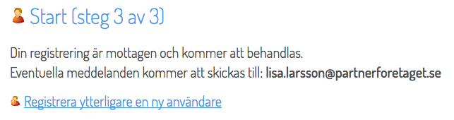 Steg 3 uppgifter skickade