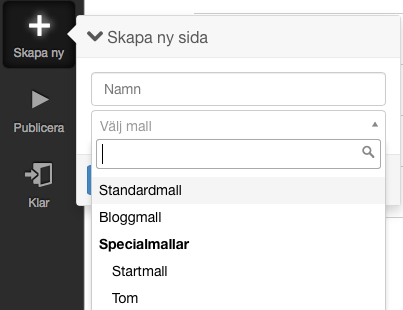 exempelbild skapa ny sida