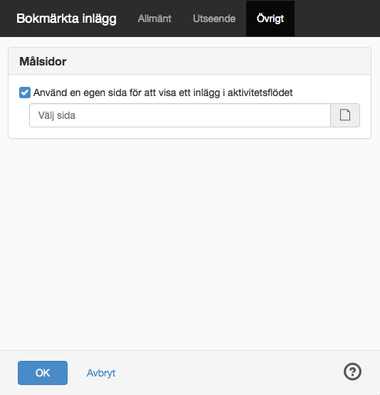 Övrigt aktivitetsflöde