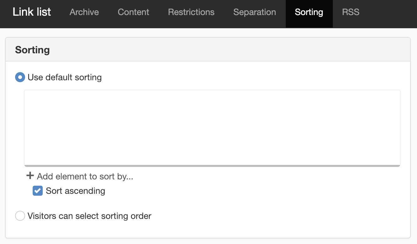 Link list - sorting