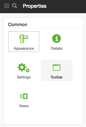 Toolbar layout