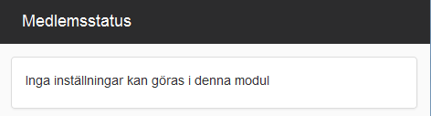 Medlemsstatus