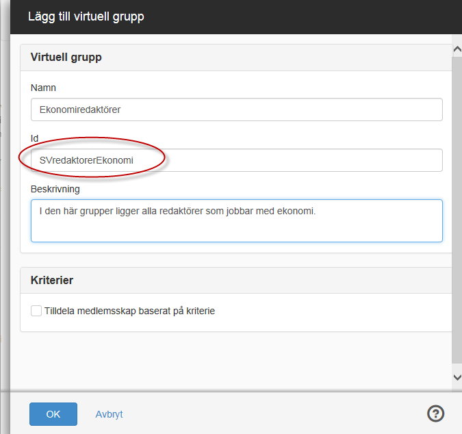 SAML grupp