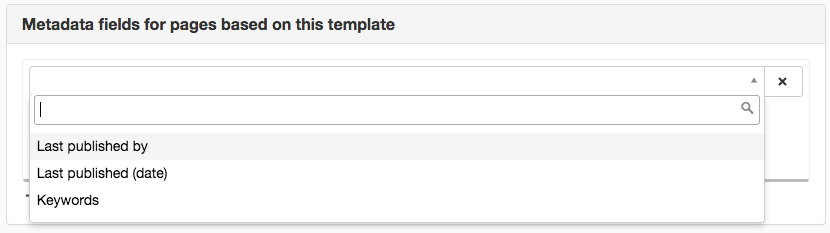 Metadata fields