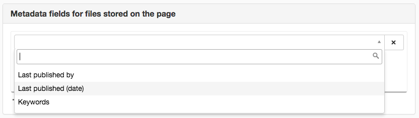 Metadata fields on a file