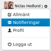 Notifiering inställningar