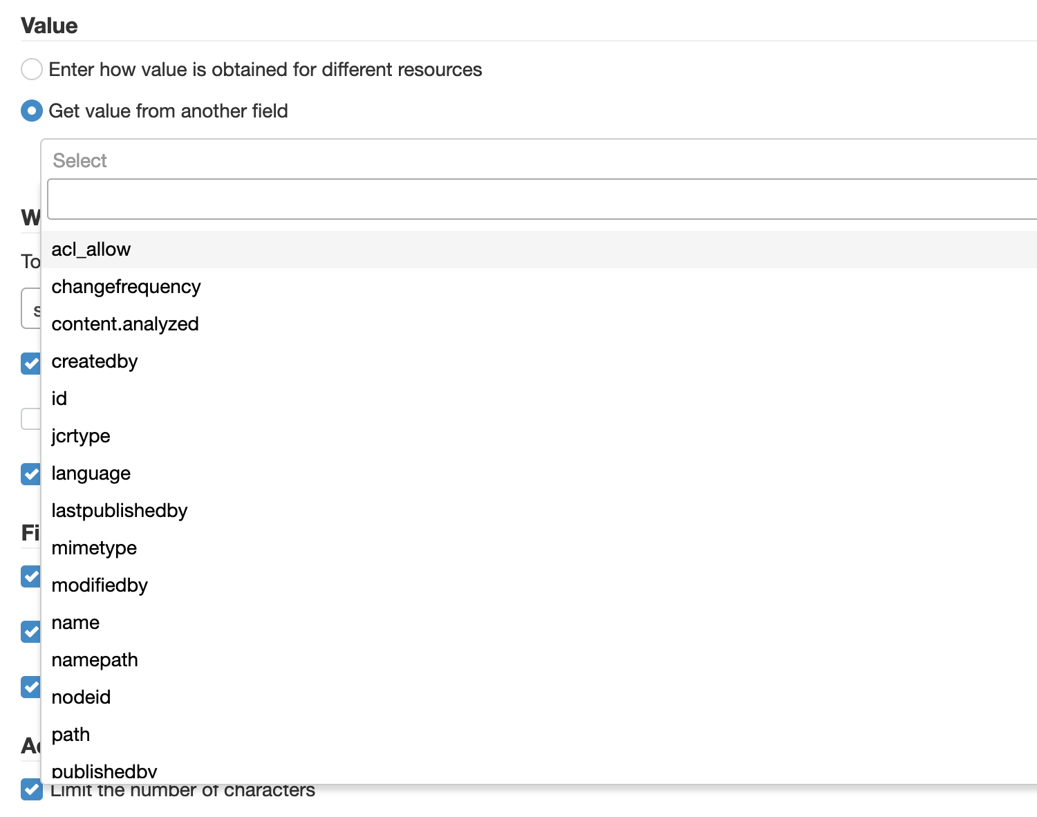 Text values