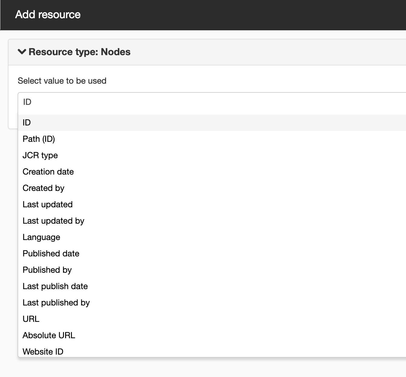 Add resource
