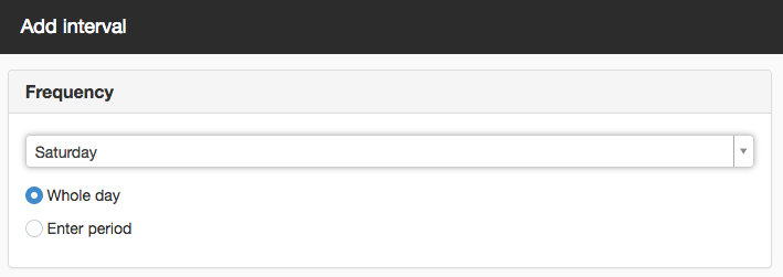Add interval