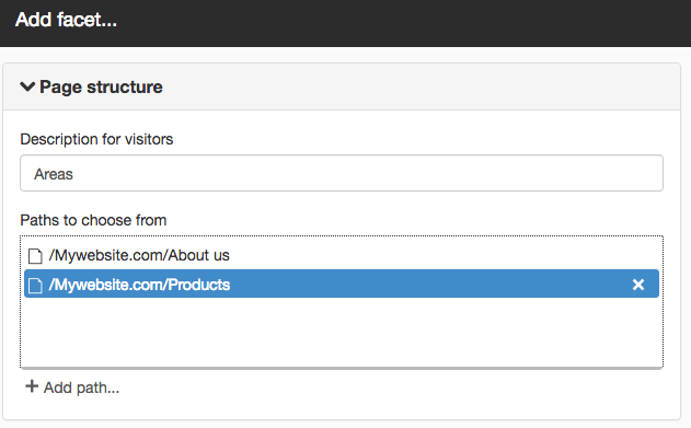 Page structure