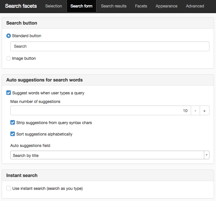 Search form