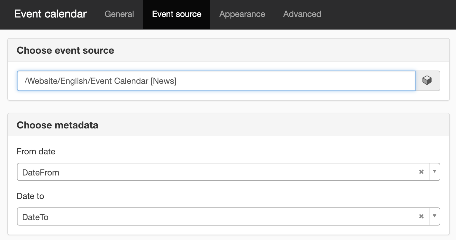 Event source