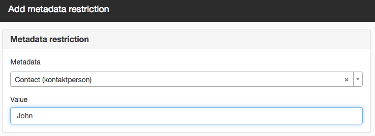 Value metadata
