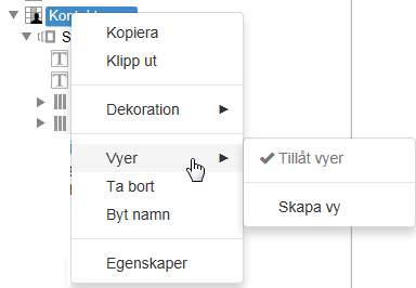 Skapa fler vyer