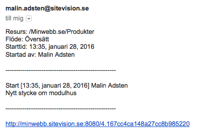 Mail från flödet