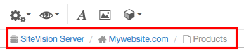 Länkstig i SiteVision