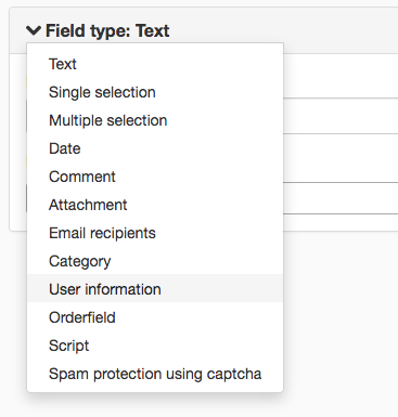Field type