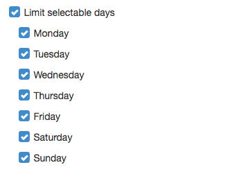 Date limits