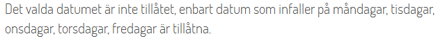 Skärmdump på felmeddelande