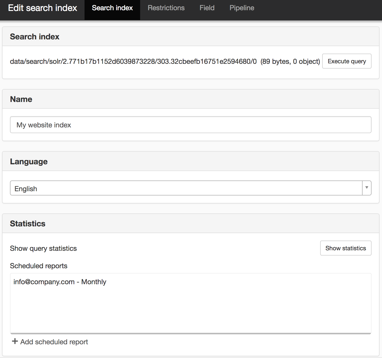 Add search index