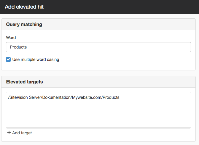 Add elevated hit