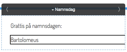 Modulen Dagens namn