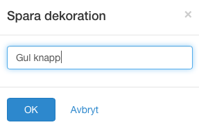 Spara dekoration