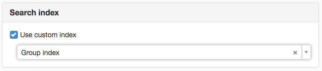 Search index