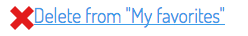 Delete favourite