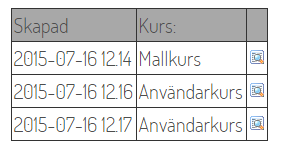 Lagt till fältet kurs