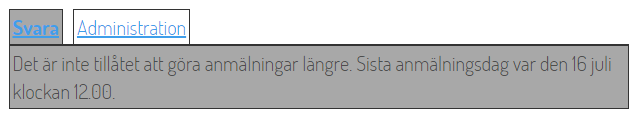Sista anmälningsdatum