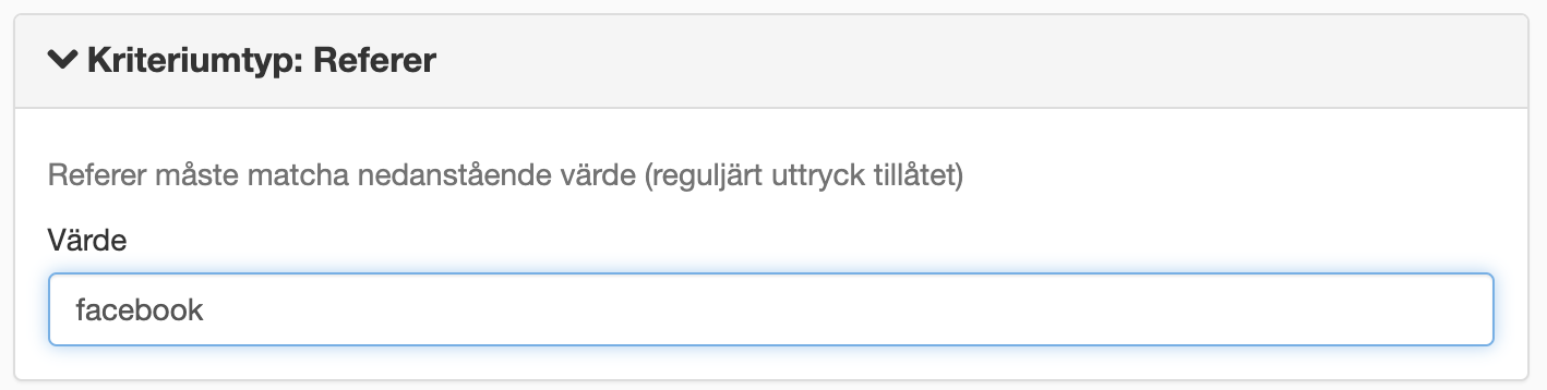 Kriteriumtyp Referer