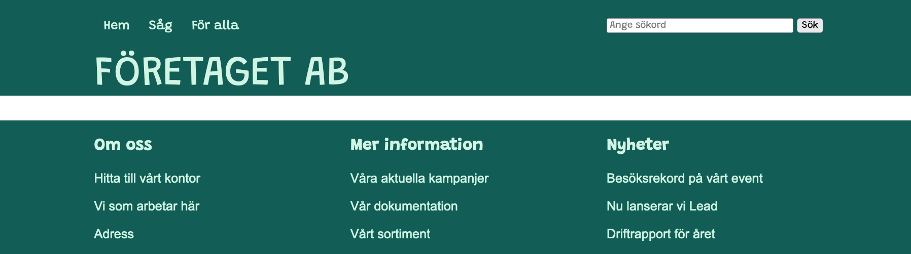 Klar utgångsmall