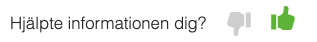 Exempel på tumme upp/ner