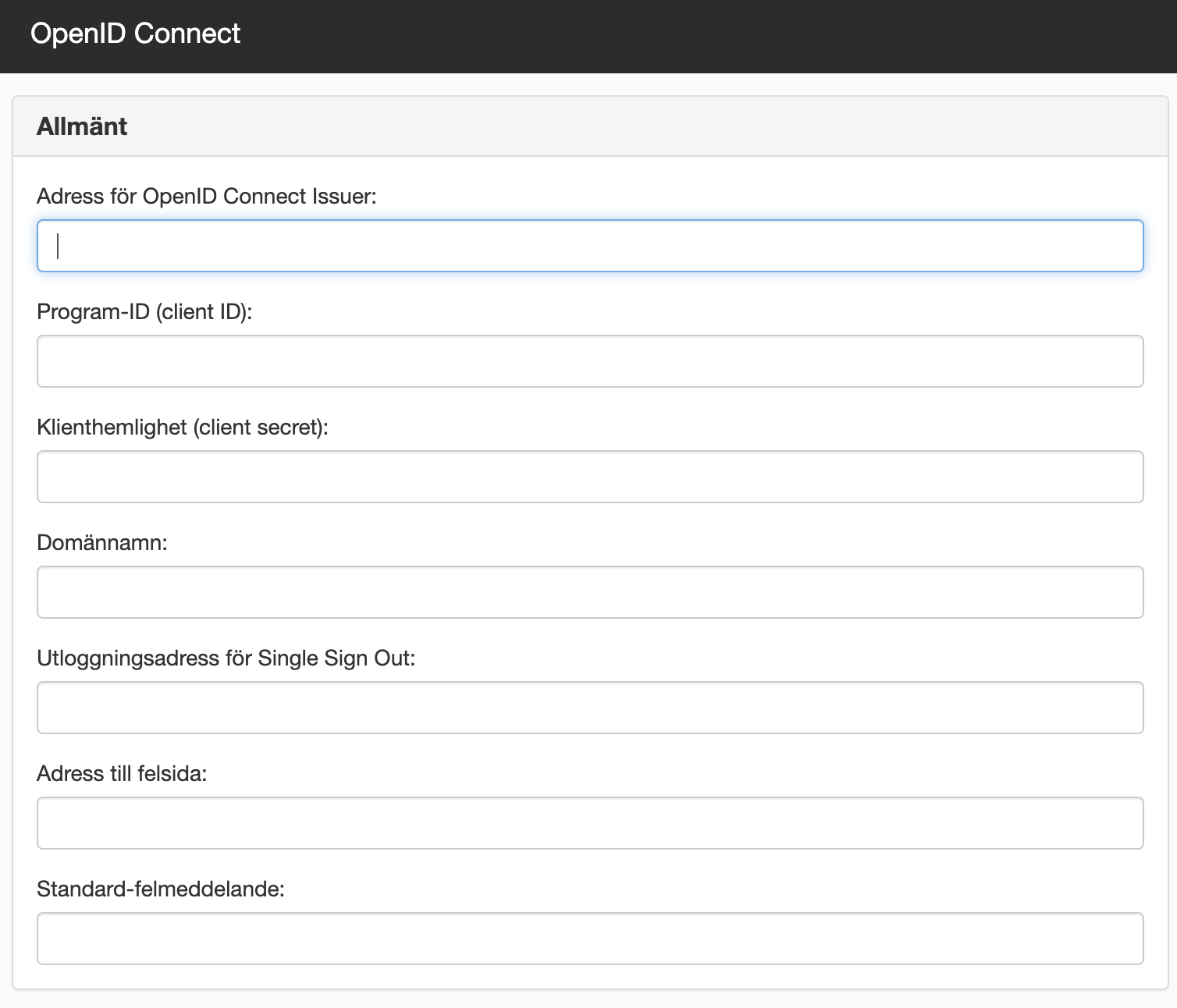 Openid connect filtet
