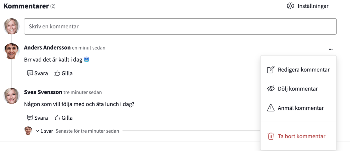 Inställningar