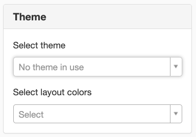 Theme or layout colors.