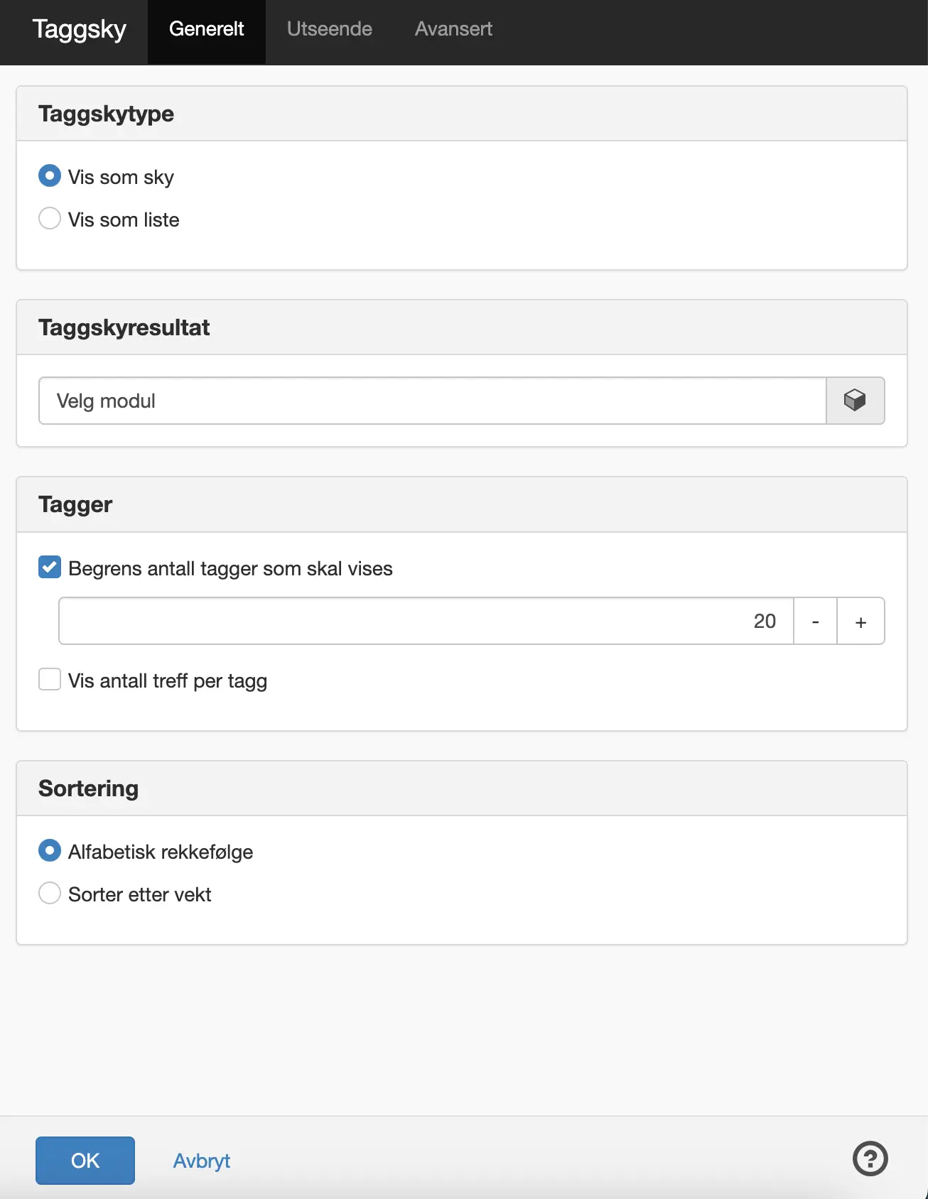 Fliken taggmoln
