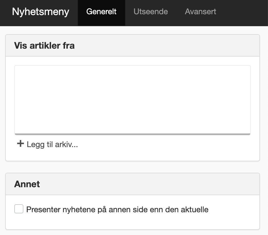 Nyhetsmeny