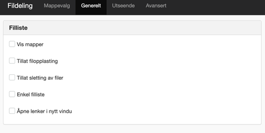 Fildeling generelt