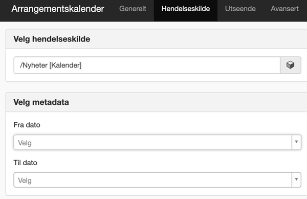 Hendelsekalender kilde