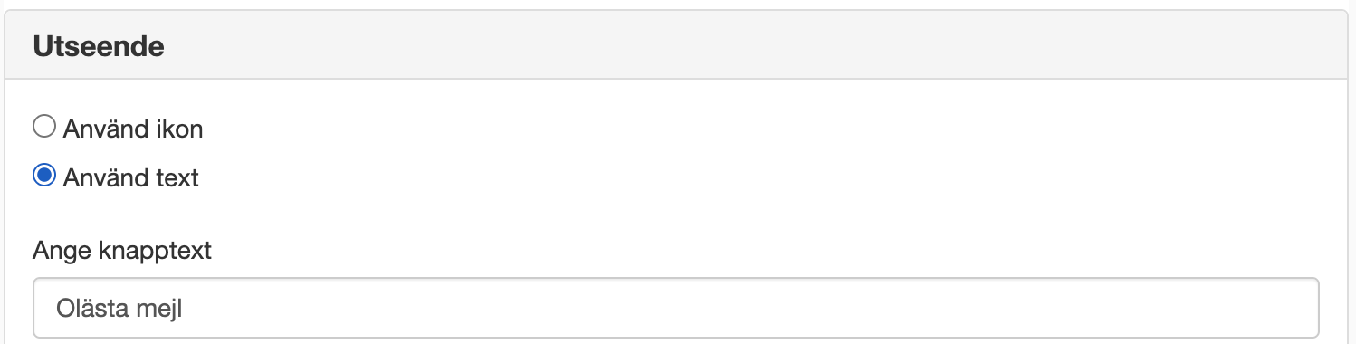 Utseende Google mail