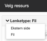 Velg lenketype